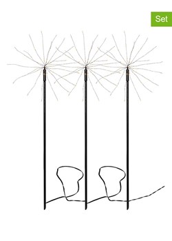 STAR Trading Lampy ogrodowe LED (3 szt.) w kolorze czarnym - 65 x 200 cm ze sklepu Limango Polska w kategorii Dekoracje i akcesoria ogrodowe - zdjęcie 184817489