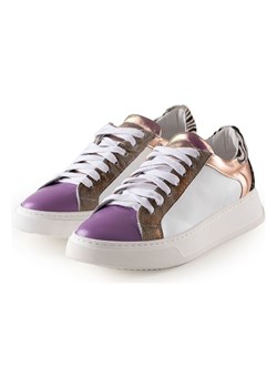 Anna Morellini Skórzane sneakersy &quot;Biama&quot; w kolorze kremowo-fioletowym ze sklepu Limango Polska w kategorii Trampki damskie - zdjęcie 184817796