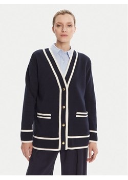 Gant Kardigan 4805340 Granatowy Relaxed Fit ze sklepu MODIVO w kategorii Swetry damskie - zdjęcie 184820067