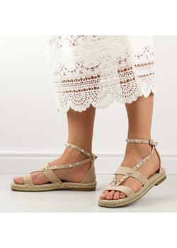Beżowe espadyle damskie, sandały S.Barski 33132 ze sklepu suzana.pl w kategorii Espadryle damskie - zdjęcie 184825706