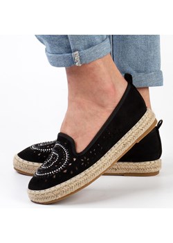 Czarne espadyle damskie S.Barski 33150 ze sklepu suzana.pl w kategorii Espadryle damskie - zdjęcie 184826517