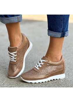 Złote sneakersy damskie M.Daszyński Sa170-8 ze sklepu suzana.pl w kategorii Półbuty damskie - zdjęcie 184827569