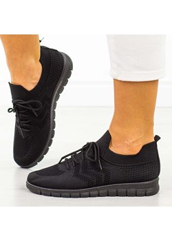 Czarne sportowe buty damskie Potocki 16329 ze sklepu suzana.pl w kategorii Buty sportowe damskie - zdjęcie 184827815