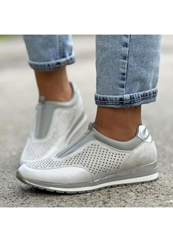 Szare sneakersy damskie, półbuty M.Daszyński 2169-3 ze sklepu suzana.pl w kategorii Buty sportowe damskie - zdjęcie 184833435