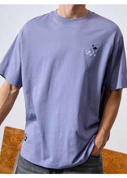 Sinsay - Koszulka z nadrukiem - fioletowy ze sklepu Sinsay w kategorii T-shirty męskie - zdjęcie 184839239