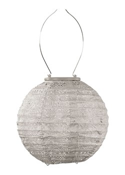 Lumiz Lampion solarny LED &quot;Spectare Rond&quot; w kolorze szarobrązowym - Ø 20 cm ze sklepu Limango Polska w kategorii Oświetlenie - zdjęcie 184839936