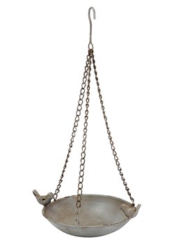 POSIWIO Poidełko w kolorze szarym dla ptaków - wys. 10 x Ø 28,5 cm ze sklepu Limango Polska w kategorii Dekoracje i akcesoria ogrodowe - zdjęcie 184840107