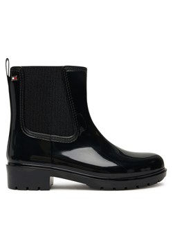 Kalosze Tommy Hilfiger Flag Hardware FW0FW08966 Czarny ze sklepu eobuwie.pl w kategorii Kalosze damskie - zdjęcie 184840199