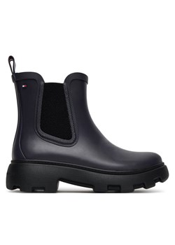 Tommy Hilfiger Kalosze Rubber Flag Cleated FW0FW08637 Granatowy ze sklepu MODIVO w kategorii Kalosze damskie - zdjęcie 184840805