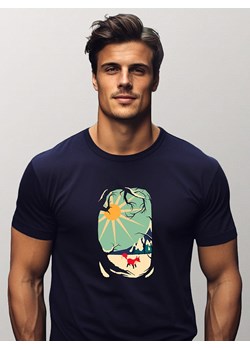 WOOOP Koszulka w kolorze granatowym ze sklepu Limango Polska w kategorii T-shirty męskie - zdjęcie 184841639