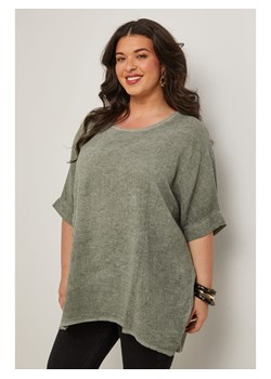 Curvy Lady Bluzka w kolorze khaki ze sklepu Limango Polska w kategorii Bluzki damskie - zdjęcie 184841678