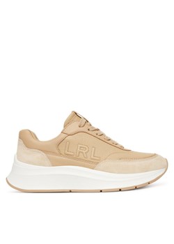 LAUREN RALPH LAUREN Sneakersy 802974376001 Beżowy ze sklepu MODIVO w kategorii Buty sportowe damskie - zdjęcie 184842049