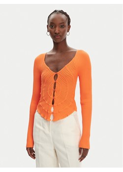 PINKO Kardigan Vergina 104627 A2E6 Pomarańczowy Slim Fit ze sklepu MODIVO w kategorii Swetry damskie - zdjęcie 184844189