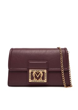 Torebka LOVE MOSCHINO JC4093PP1NLI0552 Bordowy ze sklepu eobuwie.pl w kategorii Kopertówki - zdjęcie 184846279
