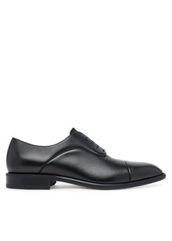Półbuty BOSS Derrek Oxfr Bupi 50546997 Czarny ze sklepu eobuwie.pl w kategorii Buty eleganckie męskie - zdjęcie 184846349