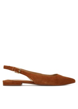 Sandały LAUREN RALPH LAUREN 802967746002 Brązowy ze sklepu eobuwie.pl w kategorii Balerinki - zdjęcie 184846367