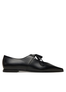 Półbuty Max Mara Laceup 2524526111600 Czarny ze sklepu eobuwie.pl w kategorii Buty sportowe damskie - zdjęcie 184846416