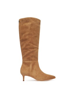 Kozaki LAUREN RALPH LAUREN 802967811001 Brązowy ze sklepu eobuwie.pl w kategorii Kozaki damskie - zdjęcie 184846466