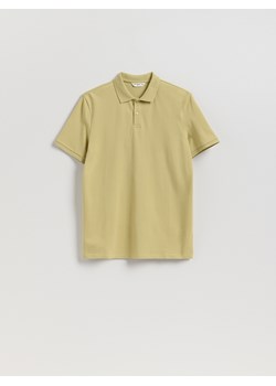 Reserved - Koszulka polo regular fit - musztardowy ze sklepu Reserved w kategorii T-shirty męskie - zdjęcie 184848475