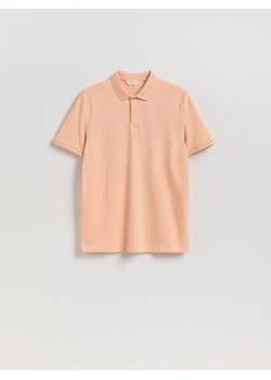 Reserved - Koszulka polo regular fit - bursztynowy ze sklepu Reserved w kategorii T-shirty męskie - zdjęcie 184848477