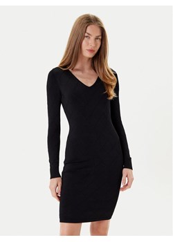 Marciano Guess Sukienka dzianinowa 5YGK23 5036Z Czarny Slim Fit ze sklepu MODIVO w kategorii Sukienki - zdjęcie 184848937