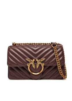 PINKO Torebka Love One Mini Dc AI 25-26 PLTT 100074 A0GK Bordowy ze sklepu MODIVO w kategorii Kopertówki - zdjęcie 184852846
