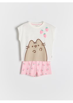 Reserved - Piżama dwuczęściowa Pusheen - różowy ze sklepu Reserved w kategorii Piżamy dziecięce - zdjęcie 184853905