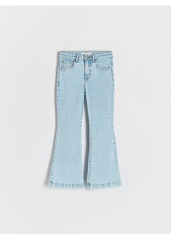 Reserved - Jeansy flare high waist - niebieski ze sklepu Reserved w kategorii Spodnie dziewczęce - zdjęcie 184854099