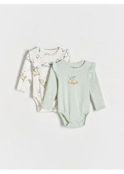 Reserved - Body Kubuś Puchatek 2 pack - jasnozielony ze sklepu Reserved w kategorii Odzież dla niemowląt - zdjęcie 184855245