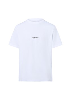 Jack & Jones Koszulka męska - JJEsoho Mężczyźni Bawełna biały jednolity ze sklepu vangraaf w kategorii T-shirty męskie - zdjęcie 184856829