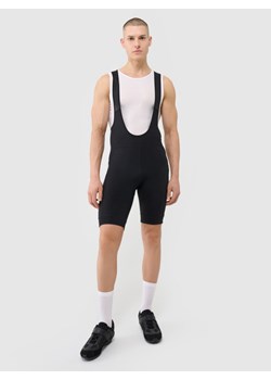 Męskie legginsy rowerowe z szelkami 4F 4FWSS25TFSTM040 - czarne ze sklepu Sportstylestory.com w kategorii Spodenki męskie - zdjęcie 184857158