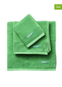 Benetton 3-częściowy zestaw ręczników w kolorze zielonym ze sklepu Limango Polska w kategorii Ręczniki - zdjęcie 184857877