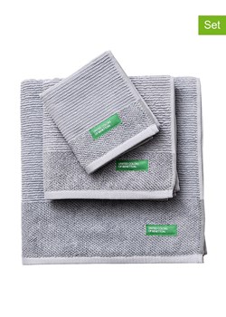 Benetton 3-częściowy zestaw ręczników w kolorze szarym ze sklepu Limango Polska w kategorii Ręczniki - zdjęcie 184857887