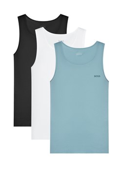BOSS Komplet 3 tank topów 50542132 Kolorowy Regular Fit ze sklepu MODIVO w kategorii T-shirty męskie - zdjęcie 184857926