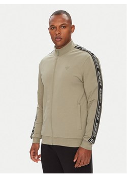 Guess Bluza Z2YQ12 K6ZS1 Zielony Regular Fit ze sklepu MODIVO w kategorii Bluzy męskie - zdjęcie 184857985