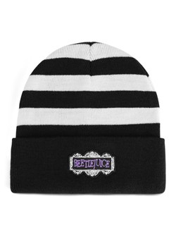 Czapka BEETLEJUICE ACCCS-AW24-323WBBJ Czarny ze sklepu eobuwie.pl w kategorii Czapki dziecięce - zdjęcie 184859739