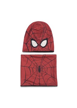 Komplet czapka i komin Spiderman Ultimate SPIDER-MAN ACCCS_AW23-70SPRMV Czerwony ze sklepu eobuwie.pl w kategorii Czapki dziecięce - zdjęcie 184859828
