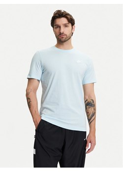 Nike T-Shirt Sportswear Club AR4997 Błękitny Regular Fit ze sklepu MODIVO w kategorii T-shirty męskie - zdjęcie 184860479