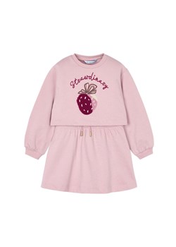 Mayoral Komplet bluza i sukienka 4927 Różowy Regular Fit ze sklepu MODIVO w kategorii Komplety dziewczęce - zdjęcie 184860999