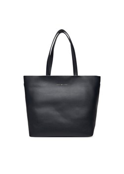 Tommy Hilfiger Torebka Th Logotape Tote AW0AW17693 Granatowy ze sklepu MODIVO w kategorii Torby Shopper bag - zdjęcie 184861066