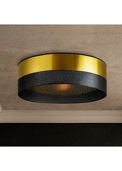 Złoty plafon sufitowy do salonu DUBAJ GLAM fi - 60 cm ze sklepu Lysne w kategorii Lampy sufitowe - zdjęcie 184862616