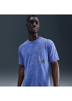 Męska koszulka treningowa z krótkim rękawem Dri-FIT Nike Gym Heritage - Niebieski ze sklepu Nike poland w kategorii T-shirty męskie - zdjęcie 184862865