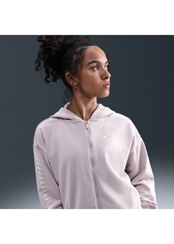 Dziewczęca dzianinowa bluza z kapturem Dri-FIT Nike Sportswear - Fiolet ze sklepu Nike poland w kategorii Bluzy damskie - zdjęcie 184862907