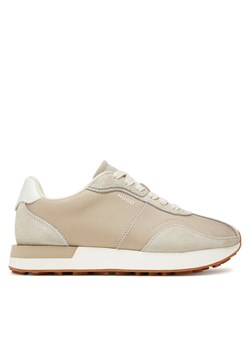 Sneakersy HUGO Kiria 50548131 Beżowy ze sklepu eobuwie.pl w kategorii Buty sportowe damskie - zdjęcie 184863715