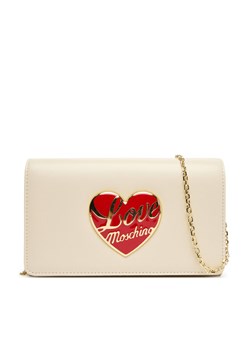 Torebka LOVE MOSCHINO JC4186PP1NLP0110 Écru ze sklepu eobuwie.pl w kategorii Kopertówki - zdjęcie 184863716