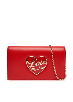 LOVE MOSCHINO Torebka JC4186PP1NLP0500 Czerwony ze sklepu MODIVO w kategorii Kopertówki - zdjęcie 184866797