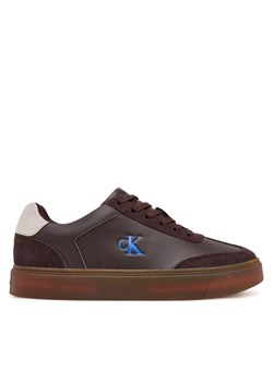 Calvin Klein Sneakersy Classic Cupsole Laceup Wt Mix YM0YM01429 Brązowy ze sklepu MODIVO w kategorii Buty sportowe męskie - zdjęcie 184866865