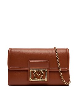 LOVE MOSCHINO Torebka JC4093PP1NLI0312 Brązowy ze sklepu MODIVO w kategorii Kopertówki - zdjęcie 184866889