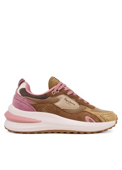 Pepe Jeans Sneakersy Winslow Serie PLS600013 Beżowy ze sklepu MODIVO w kategorii Buty sportowe damskie - zdjęcie 184866957