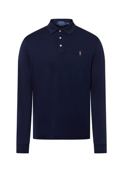Polo Ralph Lauren Męska koszulka polo z długim rękawem Mężczyźni Bawełna granatowy jednolity ze sklepu vangraaf w kategorii T-shirty męskie - zdjęcie 184868386